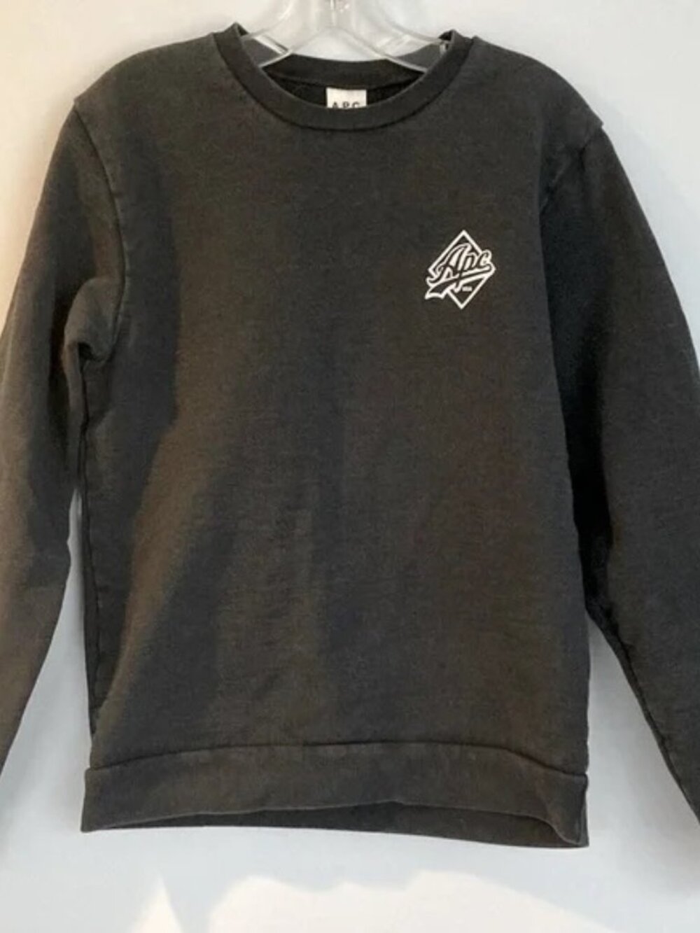 A.P.C. dark cotton unisex classic sweatshirt Small